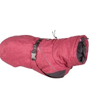 Hurtta Size 32” Expedition Parka Dog Coat in Beetroot